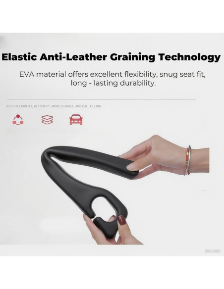 Relleno Espacio entre Asientos de Coche Yicplu, 2 Piezas, Negro