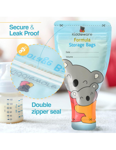 30 Bolsas de Almacenamiento de Fórmula Bebé FOBA001 - A Prueba de Fugas