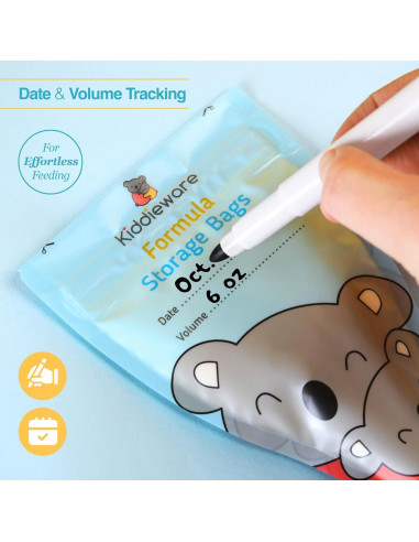 30 Bolsas de Almacenamiento de Fórmula Bebé FOBA001 - A Prueba de Fugas