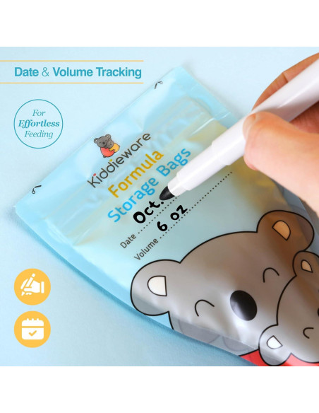 30 Bolsas de Almacenamiento de Fórmula Bebé FOBA001 - A Prueba de Fugas