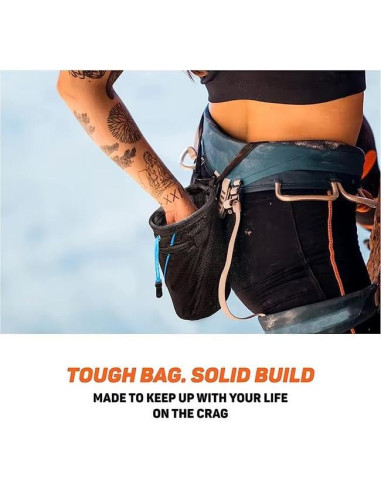 Bolsa de Tiza para Escalada Genérico 30-40L Azul con Cinturón