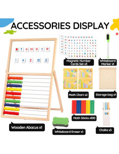 Letras y Números Magnéticos INNOCHEER - Juguete Educativo 3 en 1 2