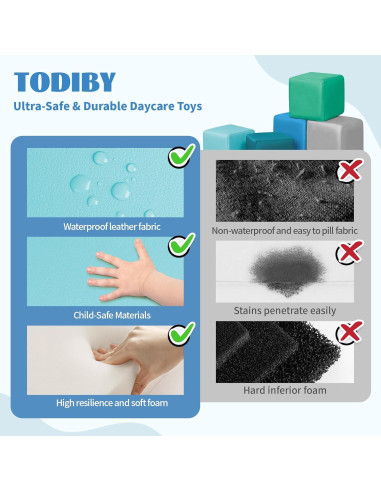 Bloques de Construcción de Espuma TODIBY 12 Piezas para Niños