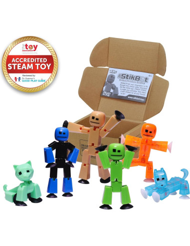 Conjunto de 6 Figuras Stikbot Zing - Animación Stop Motion