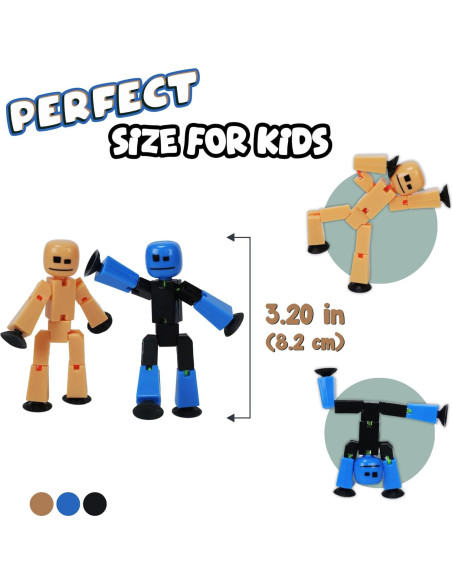 Conjunto de 6 Figuras Stikbot Zing - Animación Stop Motion