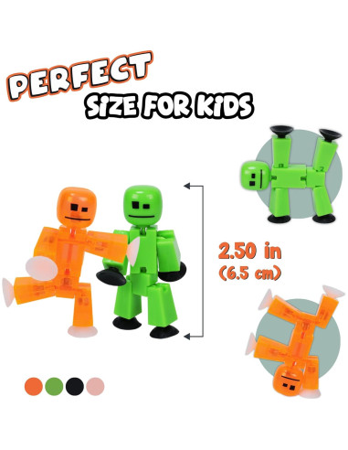 Conjunto de 6 Figuras Stikbot Zing - Animación Stop Motion