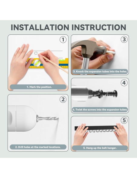 Soporte de Corbatas de Pared HOMEBROS Negro 2 Piezas 24 Ganchos