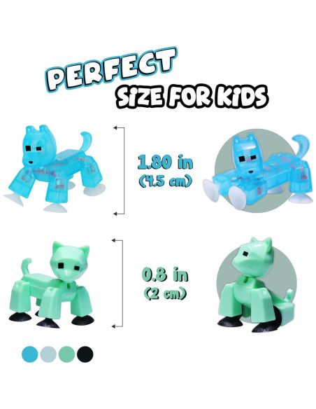 Conjunto de 6 Figuras Stikbot Zing - Animación Stop Motion