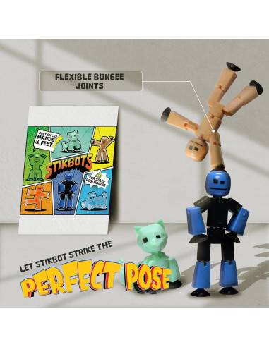 Conjunto de 6 Figuras Stikbot Zing - Animación Stop Motion