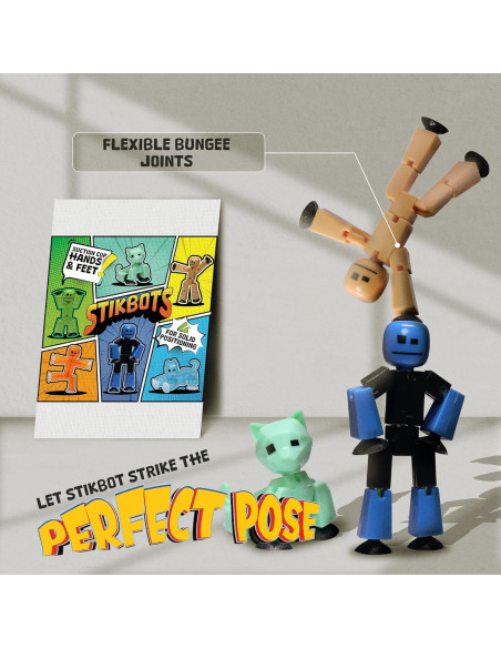 Conjunto de 6 Figuras Stikbot Zing - Animación Stop Motion