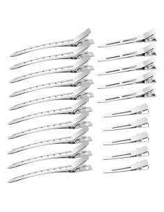 Set de 40 Clips de Pelo de Metal Qoneyik - 10x8.9cm, 10x5.6cm, 20x4.3cm