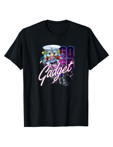 Camiseta Retro Inspector Gadget Adulto Manga Corta