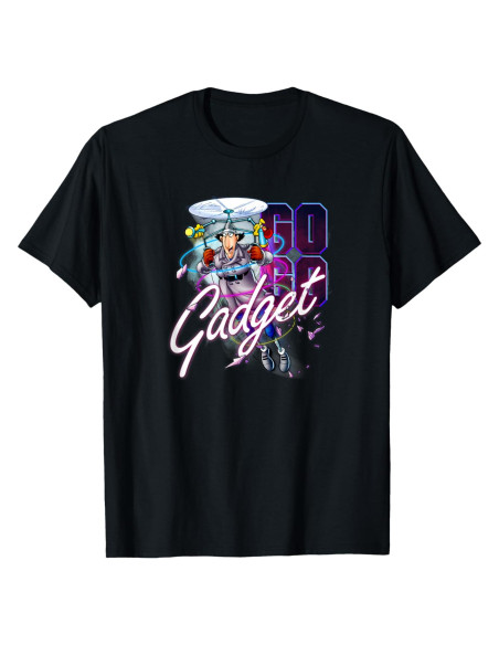 Camiseta Retro Inspector Gadget Adulto Manga Corta