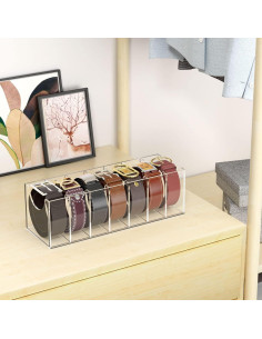 Organizador de Cinturones NIUBEE Acrílico 7 Compartimentos 2