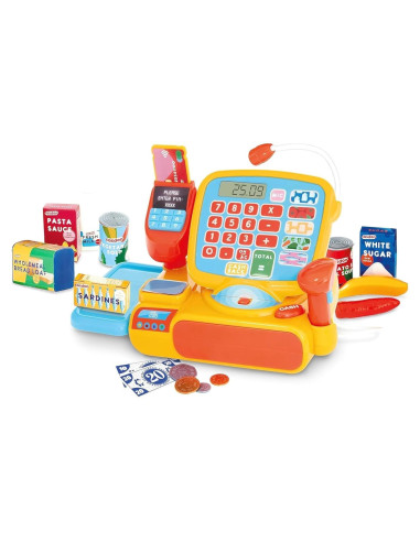 Caja Registradora de Juguete Casdon con Calculadora y Micrófono