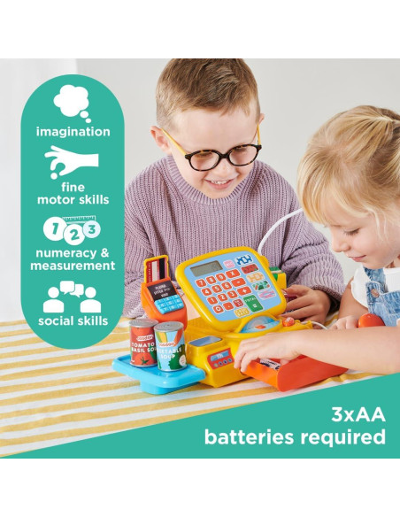 Caja Registradora de Juguete Casdon con Calculadora y Micrófono