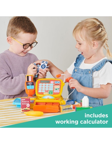 Caja Registradora de Juguete Casdon con Calculadora y Micrófono
