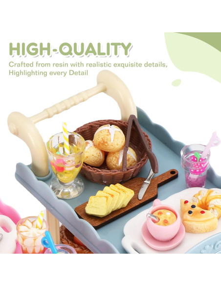 Juego de Comida Miniatura KIMO - 103 Piezas Realistas