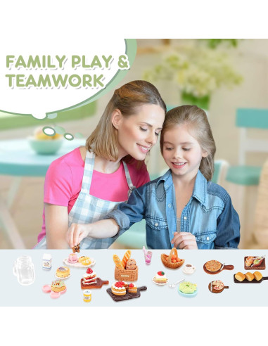 Juego de Comida Miniatura KIMO - 103 Piezas Realistas