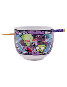 Juego de Vajilla de Ramen Silver Buffalo Invader Zim 20 Oz
