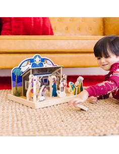 Conjunto Natividad de Madera Melissa & Doug 11 Figuras 4 Piezas 2