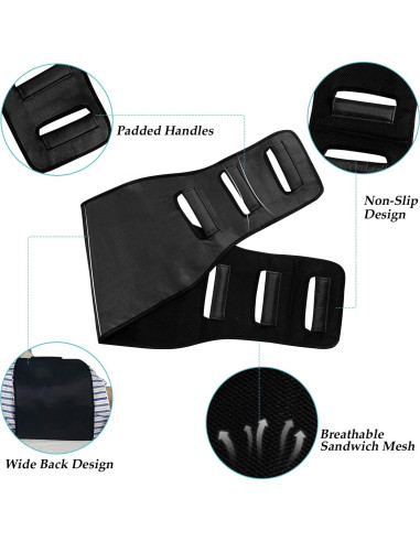 Cinturón de Transferencia Leetye Mei Acolchado 118 kg Negro