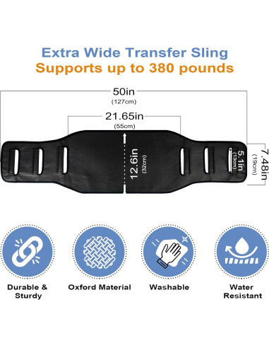 Cinturón de Transferencia Leetye Mei Acolchado 118 kg Negro