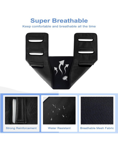 Cinturón de Transferencia Leetye Mei Acolchado 118 kg Negro