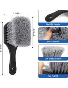 Juego de Cepillos de Limpieza Vidspl para Llantas y Neumáticos 2