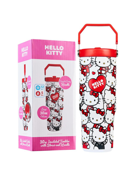 Tumbler Aislado Hello Kitty Get Trend 850ml con Pajita