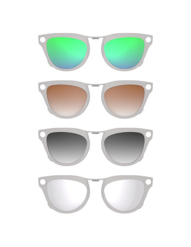 Clip-on Polarizado HiBloks para Ray-Ban Meta Skyler 4Pcs