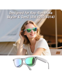 Clip-on Polarizado HiBloks para Ray-Ban Meta Skyler 4Pcs 2