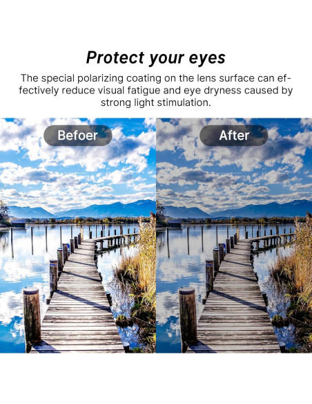 Clip-on Polarizado HiBloks para Ray-Ban Meta Skyler 4Pcs