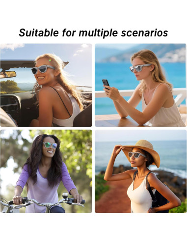 Clip-on Polarizado HiBloks para Ray-Ban Meta Skyler 4Pcs