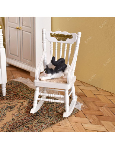 Figuritas de Gato Mini Realistas iLAND 1:12 con Cesta y Alfombras
