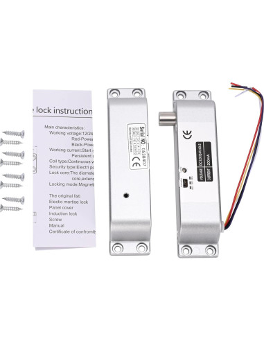 Cerradura Eléctrica de Perno YUHANUS 12V con Retardo