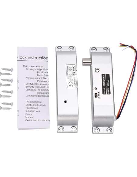 Cerradura Eléctrica de Perno YUHANUS 12V con Retardo
