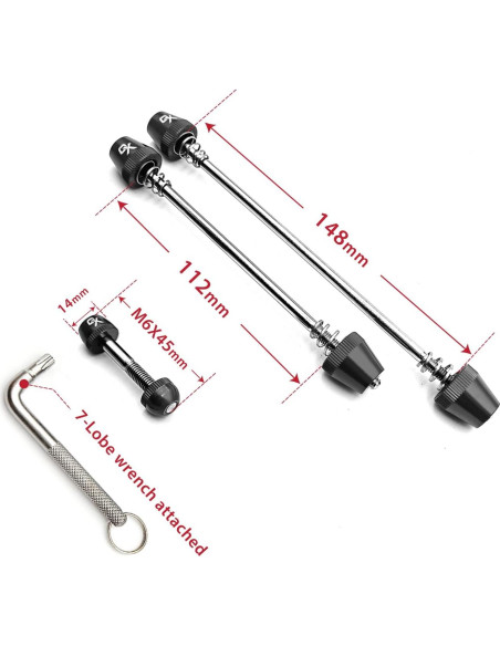 Cerradura Antirrobo ONIPAX 7 Lóbulos para Bicicleta