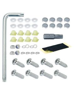 Tornillos de Placa de Matrícula Antirrobo M6 Acero Inoxidable