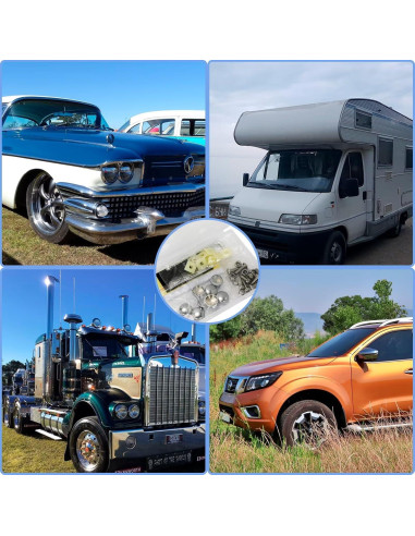 Tornillos de Placa de Matrícula Antirrobo M6 Acero Inoxidable