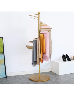 Soporte de Bufandas XIMSPHY Dorado 42x170cm 30 Varillas 2