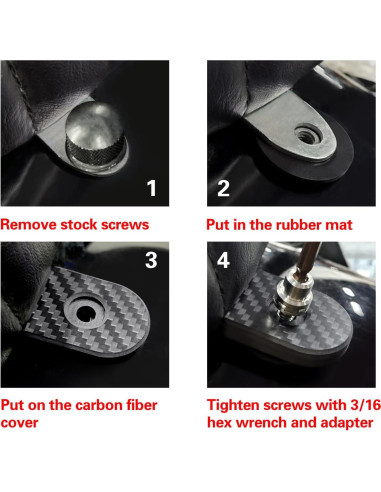 Tornillos de Seguridad Unrestricted Walk para Asiento de Moto