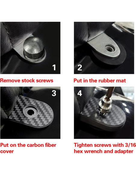 Tornillos de Seguridad Unrestricted Walk para Asiento de Moto
