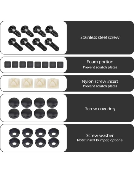 Kits de Tornillos Antirrobo M6 Ferianl para Placas de Matrícula