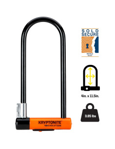 Candado U Kryptonite Evolución Largo Gancho 14mm Negro 2