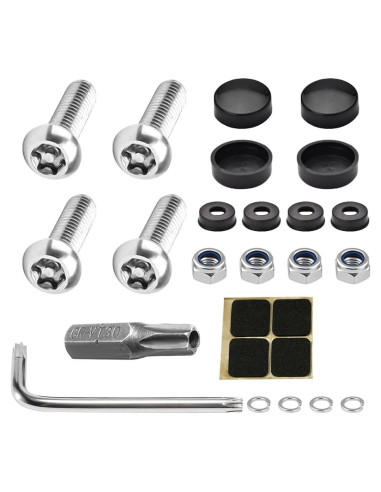 Kit de Tornillos Antirrobo DUSCOKE para Placas de Licencia 4 Pzas