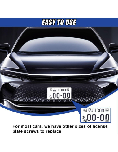 Kit de Tornillos Antirrobo DUSCOKE para Placas de Licencia 4 Pzas