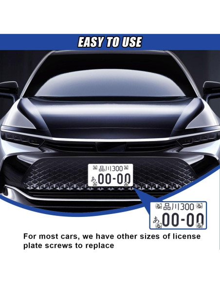 Kit de Tornillos Antirrobo DUSCOKE para Placas de Licencia 4 Pzas