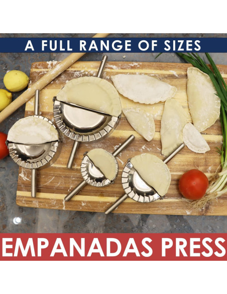 KAYCROWN Prensa de Empanadas de Acero Inoxidable 4 Tamaños