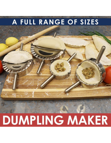 KAYCROWN Prensa de Empanadas de Acero Inoxidable 4 Tamaños